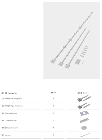 Срытый выпрямитель дверных панелей Т202